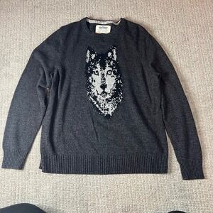 Urban Pipeline Gray Wolf Head Sweater ADULT XL (0066)